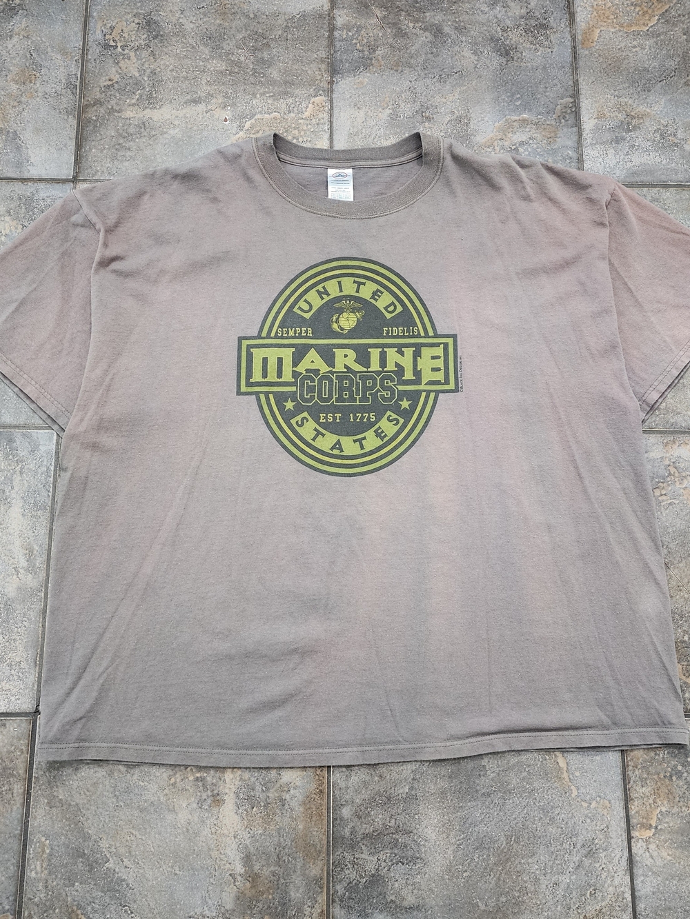 Vintage Y2K United States Marines Corps Men's 3XL US Military Delta T Shirt